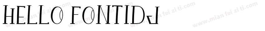 hello fontIDJ字体转换
